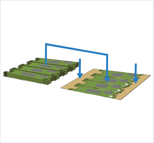 ［Image］PCB placer： HDI 基板用高精度框架排列机